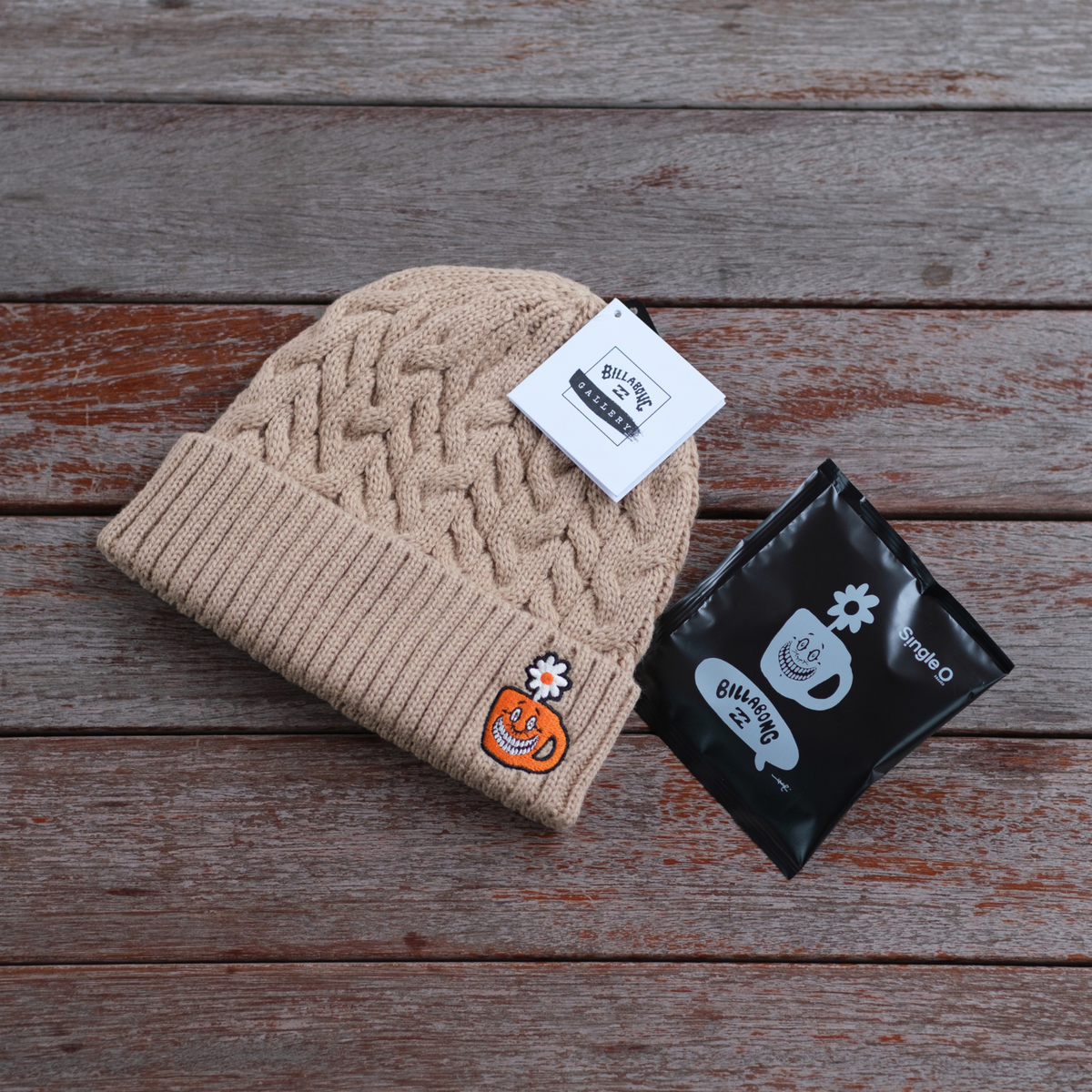 Billabong × Yoshi47 コーヒーカラービーニー – Single O Japan